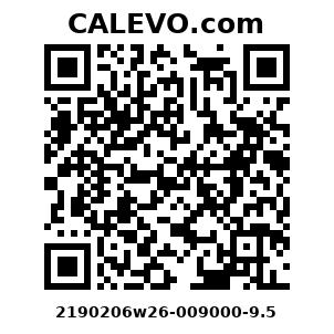 Calevo.com Preisschild 2190206w26-009000-9.5