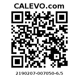 Calevo.com pricetag 2190207-007050-6.5
