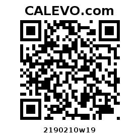 Calevo.com pricetag 2190210w19