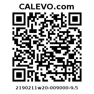 Calevo.com Preisschild 2190211w20-009000-9.5