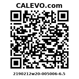 Calevo.com Preisschild 2190212w20-005006-6.5