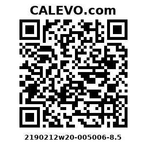 Calevo.com Preisschild 2190212w20-005006-8.5