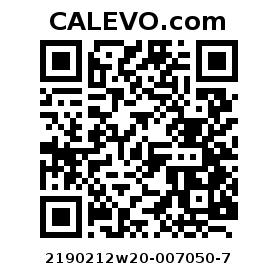 Calevo.com pricetag 2190212w20-007050-7