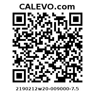 Calevo.com Preisschild 2190212w20-009000-7.5