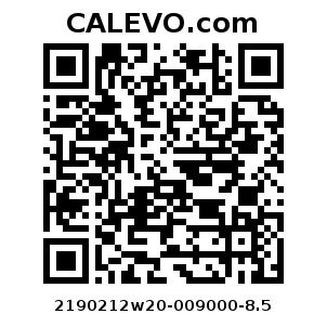 Calevo.com pricetag 2190212w20-009000-8.5