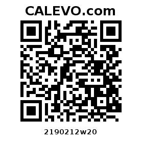 Calevo.com Preisschild 2190212w20