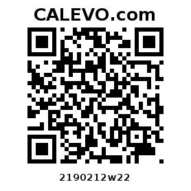 Calevo.com Preisschild 2190212w22
