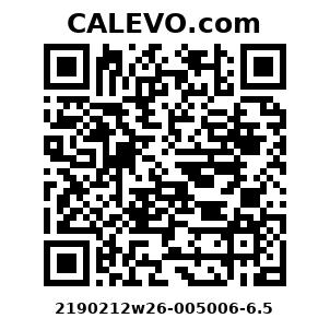 Calevo.com Preisschild 2190212w26-005006-6.5