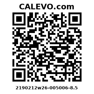 Calevo.com Preisschild 2190212w26-005006-8.5