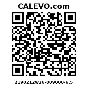 Calevo.com Preisschild 2190212w26-009000-6.5