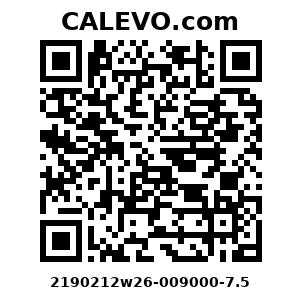Calevo.com Preisschild 2190212w26-009000-7.5