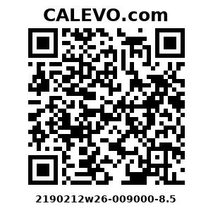 Calevo.com Preisschild 2190212w26-009000-8.5