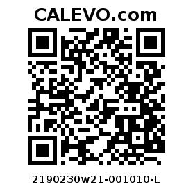 Calevo.com Preisschild 2190230w21-001010-L