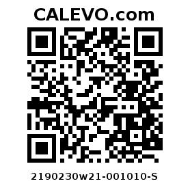 Calevo.com Preisschild 2190230w21-001010-S