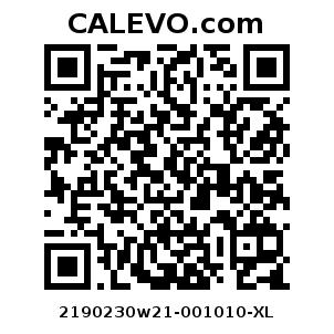 Calevo.com Preisschild 2190230w21-001010-XL
