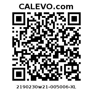 Calevo.com Preisschild 2190230w21-005006-XL