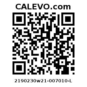 Calevo.com Preisschild 2190230w21-007010-L