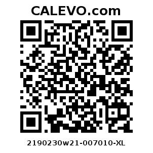 Calevo.com Preisschild 2190230w21-007010-XL