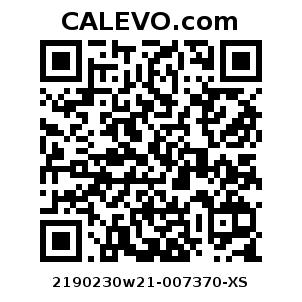 Calevo.com Preisschild 2190230w21-007370-XS