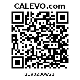 Calevo.com Preisschild 2190230w21