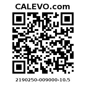 Calevo.com pricetag 2190250-009000-10.5