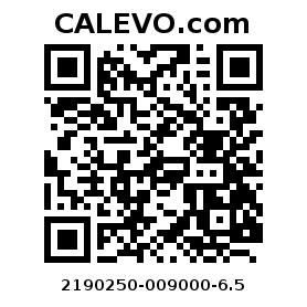 Calevo.com pricetag 2190250-009000-6.5