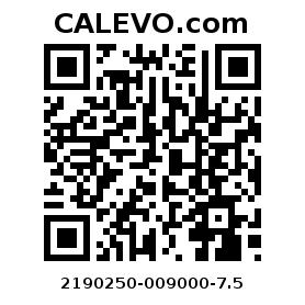 Calevo.com pricetag 2190250-009000-7.5