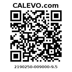 Calevo.com pricetag 2190250-009000-9.5