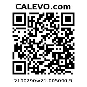 Calevo.com Preisschild 2190290w21-005040-5