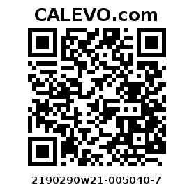 Calevo.com Preisschild 2190290w21-005040-7