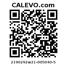 Calevo.com pricetag 2190292w21-005040-5