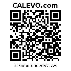 Calevo.com pricetag 2190300-007052-7.5