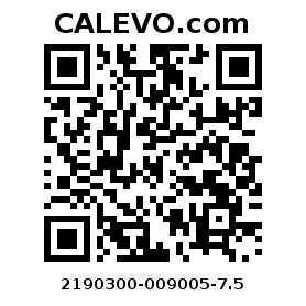 Calevo.com pricetag 2190300-009005-7.5