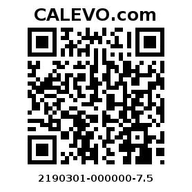 Calevo.com pricetag 2190301-000000-7.5