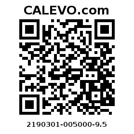 Calevo.com pricetag 2190301-005000-9.5
