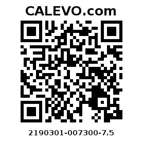 Calevo.com pricetag 2190301-007300-7.5