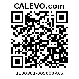 Calevo.com pricetag 2190302-005000-9.5