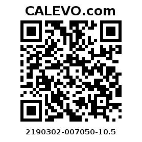 Calevo.com pricetag 2190302-007050-10.5