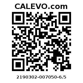 Calevo.com pricetag 2190302-007050-6.5