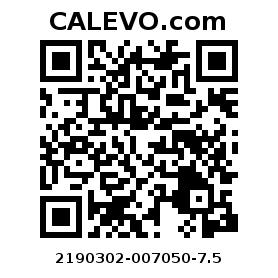 Calevo.com pricetag 2190302-007050-7.5