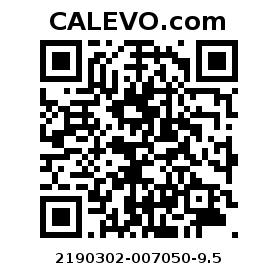 Calevo.com pricetag 2190302-007050-9.5