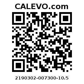 Calevo.com pricetag 2190302-007300-10.5