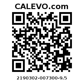 Calevo.com pricetag 2190302-007300-9.5