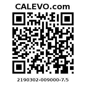Calevo.com pricetag 2190302-009000-7.5