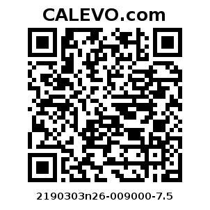 Calevo.com Preisschild 2190303n26-009000-7.5