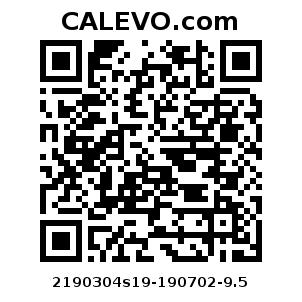 Calevo.com pricetag 2190304s19-190702-9.5