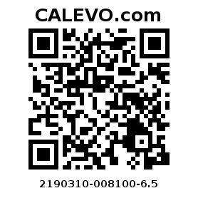 Calevo.com pricetag 2190310-008100-6.5