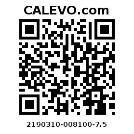 Calevo.com pricetag 2190310-008100-7.5