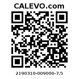 Calevo.com pricetag 2190310-009000-7.5