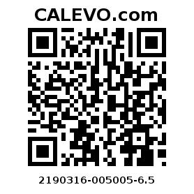 Calevo.com pricetag 2190316-005005-6.5